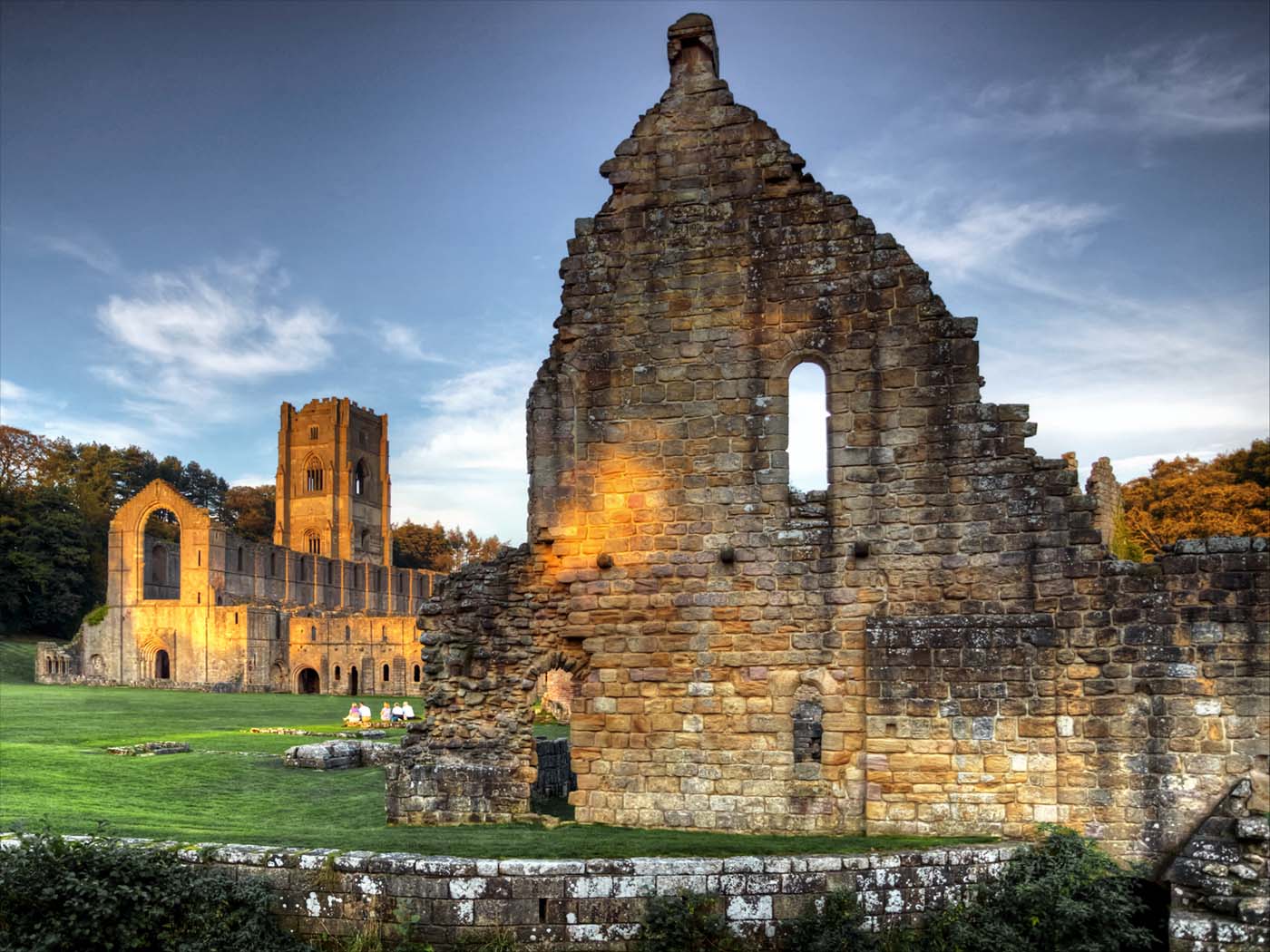 Fountains Abbey Sunset