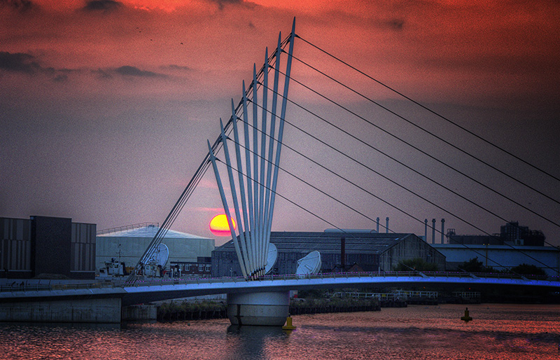 Lowry Bridge at Sunset.