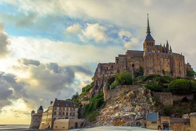 RAW file of Mont St Michel in France. This was the best (!) shot I had, hand held, from a distance and early evening.